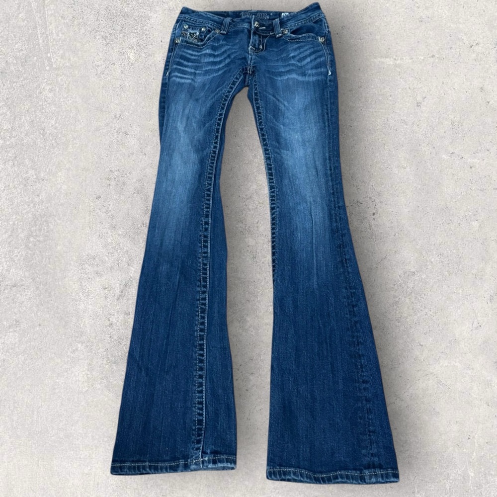 Miss me low rise embellished bootcut jeans - Picture 4 of 7